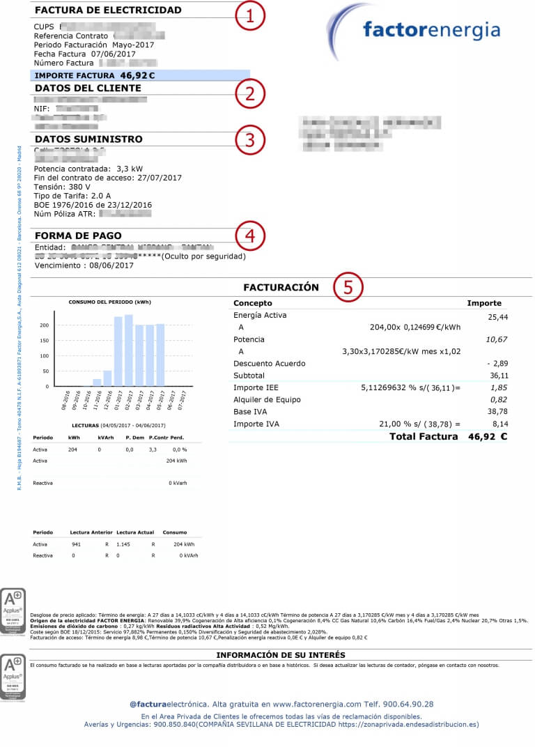 Entender La Factura De La Luz Factorenergia 4957